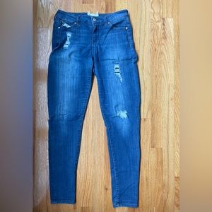 Altar’d State sz 28 Distressed Blue Denim Jeans